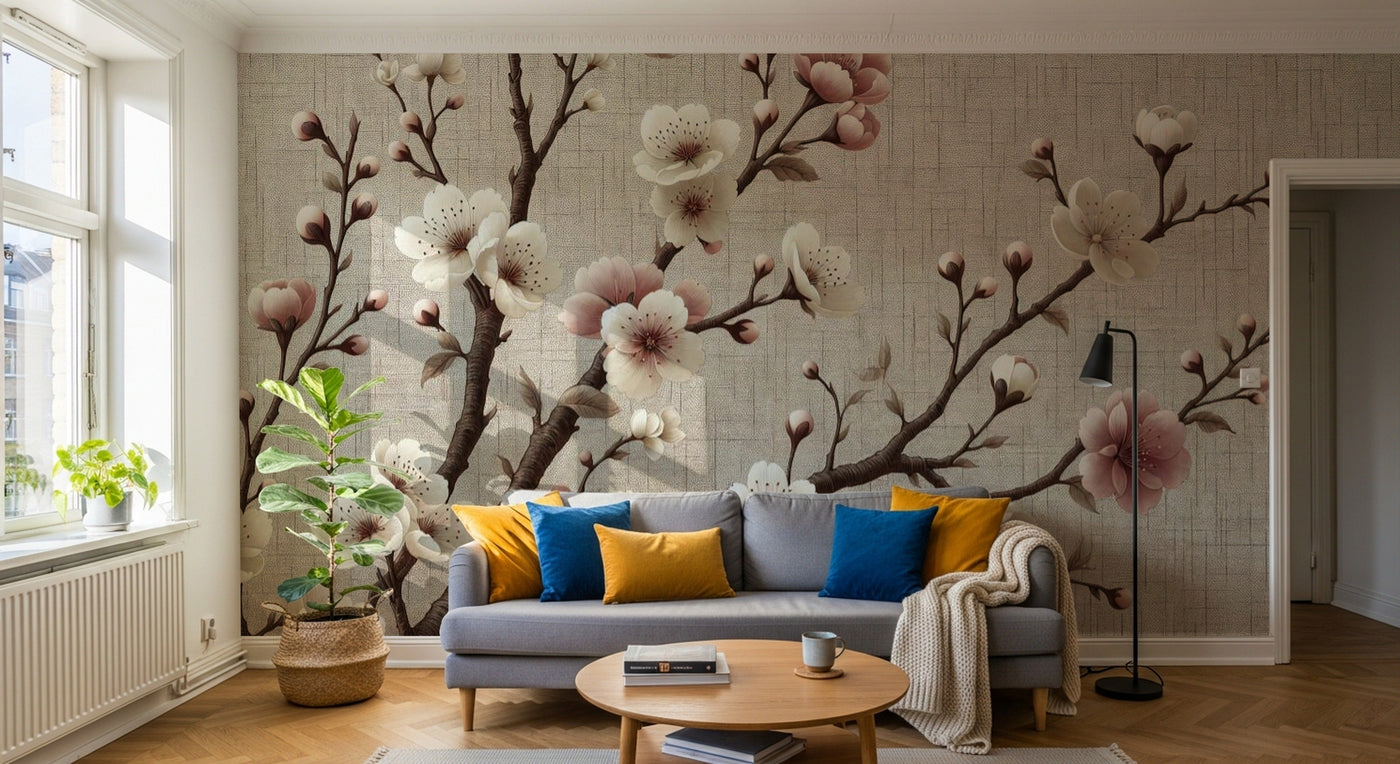 Papier peint Cerisier - Sur mesure - Design A0273