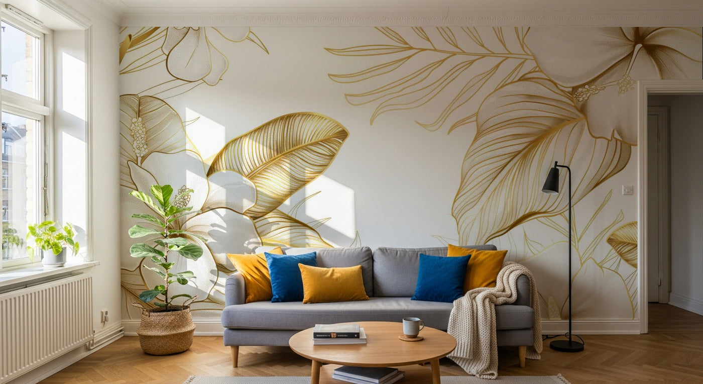 Papier peint Floral - Sur mesure - Design A0290