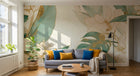 Design A0313 — Papier peint Palmier Tropical Vert - Collection 3 — Novomur