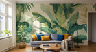 Design A0376 — Papier peint Palmier Tropical Vert - Collection 1 — Novomur