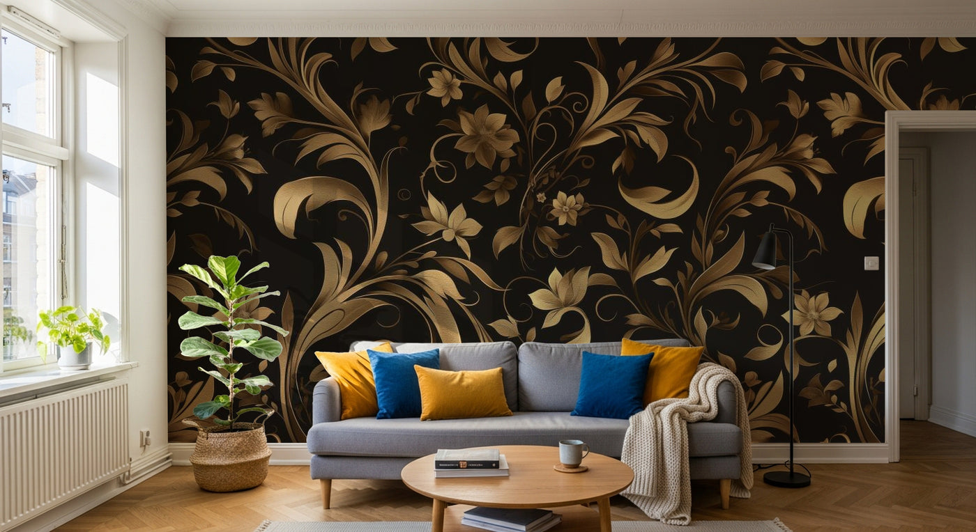 Papier peint Damasse Classique - 8 designs exclusifs - Design A0405