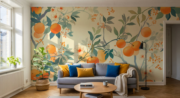 Papier peint Fruits Agrumes - Collection 2 - Sur mesure
