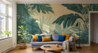 Design A0611 — Papier peint Palmier Tropical Vert - Collection 3 — Novomur