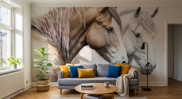 Papier peint Chevaux - Sur mesure