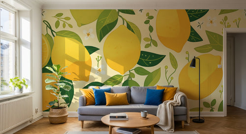 Design A0717 — Papier peint Fruits Agrumes - Collection 1 — Novomur