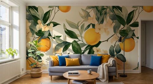 Design A0746 — Papier peint Fruits Agrumes - Collection 2 — Novomur