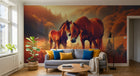 Design A0798 — Papier peint Chevaux — Novomur