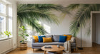 Design A0838 — Papier peint Palmier Tropical Vert - Collection 4 — Novomur