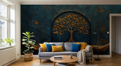 Design A0861 — Papier peint Arbres Décoratifs — Novomur