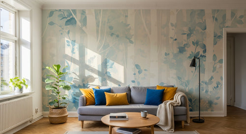 Design A0940 — Papier peint Forêt Bouleaux — Novomur