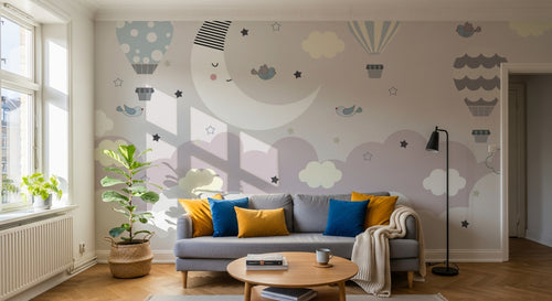Design D0057 — Papier peint Ciel Nocturne Enfant - Collection 1 — Novomur