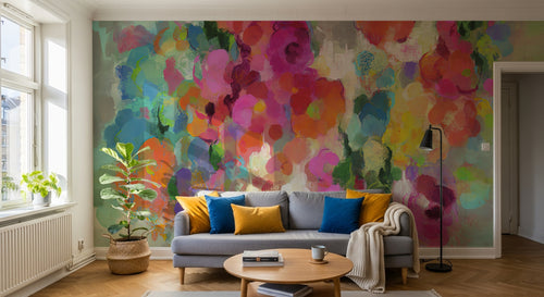 Design D0156 — Papier peint Floral Pivoines et Roses - Collection 1 — Novomur
