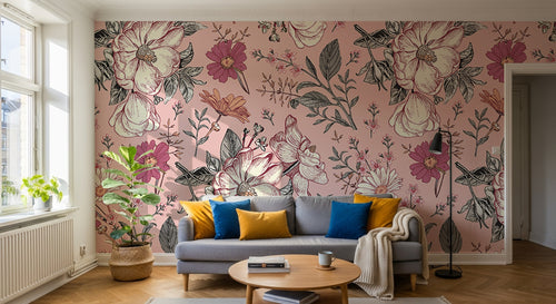Design D0176 — Papier peint Liberty Floral Ditsy - Collection 1 — motif grand — Novomur