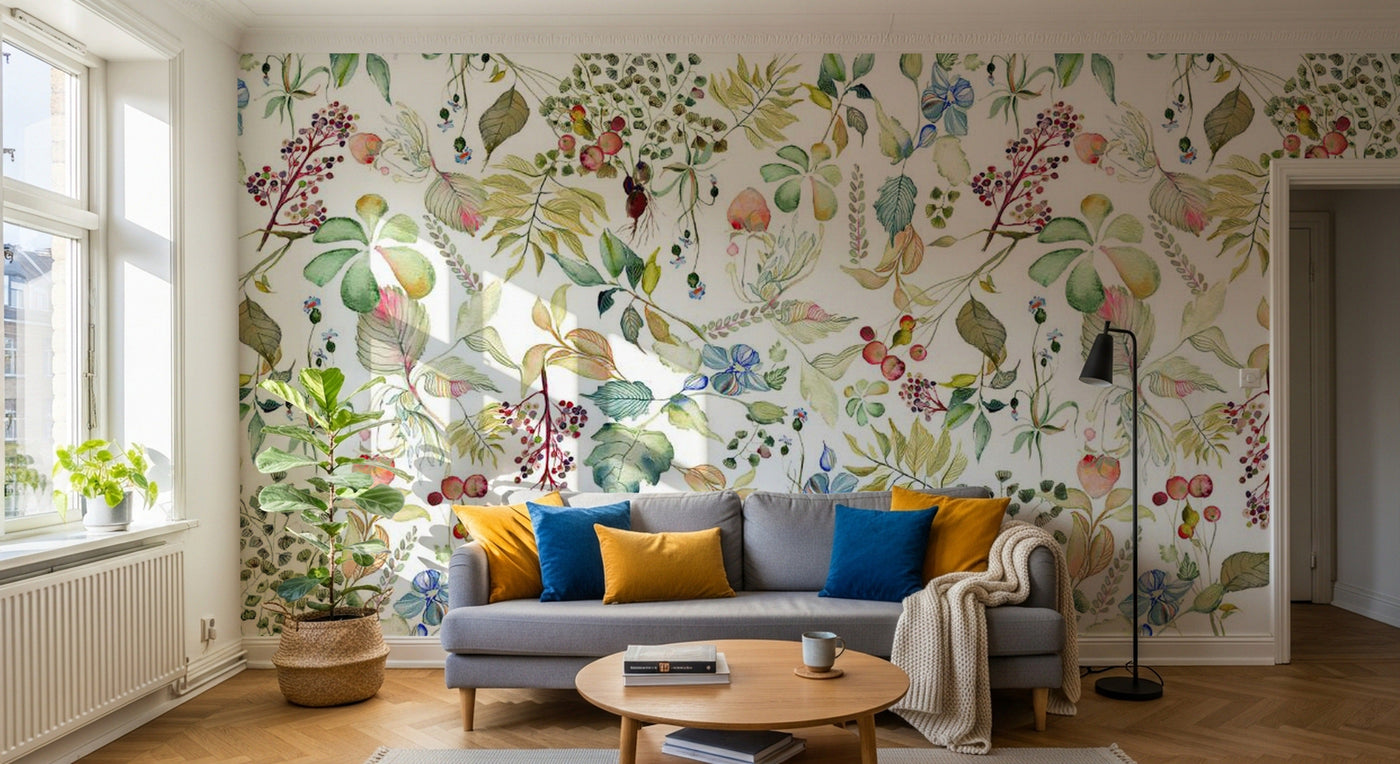 Papier peint Liberty Floral - Sur mesure - Design D0218