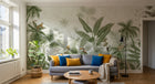 Design D0328 — Papier peint Palmier Tropical Vert - Collection 1 — Novomur