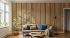 Design D0889 — Papier peint Bois Rustique Blanchi — Novomur