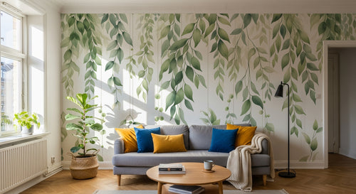 Design D0991 — Papier peint Eucalyptus Botanique Sauge — Novomur