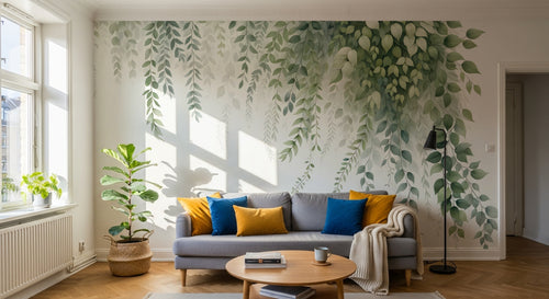 Design D0992 — Papier peint Eucalyptus Botanique Sauge — Novomur