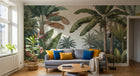 Design F0144 — Papier peint Jungle Tropicale Dense Aquarelle — Novomur