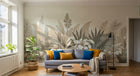 Design F0199 — Papier peint Palmier Tropical Vert - Collection 1 — Novomur