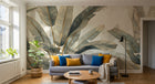 Design F0356 — Papier peint Palmier Tropical Vert - Collection 3 — Novomur