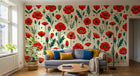 Design F0403 — Papier peint Coquelicots et Fleurs Sauvages — Novomur