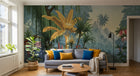 Design F0415 — Papier peint Palmier Tropical Vert - Collection 3 — Novomur