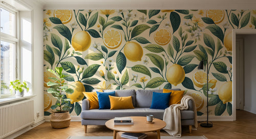 Design F0522 — Papier peint Fruits Agrumes - Collection 1 — Novomur