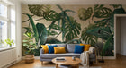 Design L0005 — Papier peint Feuillage tropical dense monstera — Novomur