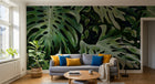 Design L0376 — Papier peint Monstera gros plan photo realiste — Novomur
