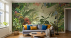 Design L1084 — Papier peint Jungle Enfant Tigre & Singes — Novomur