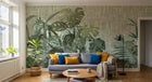 Design SK0055 — Papier peint Palmier Tropical Vert - Collection 2 — Novomur