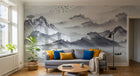 Design SK0087 — Papier peint Asie Encre Noire Montagne — Novomur