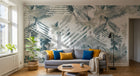 Design SK0101 — Papier peint Palmier Tropical Vert - Collection 4 — Novomur