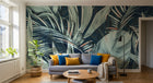 Design SK0176 — Papier peint Palmier Tropical Vert - Collection 2 — Novomur
