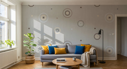 Design SK0434 — Papier peint Art Abstrait Bauhaus Coloré - Collection 2 — Novomur