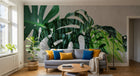 Design SK0440 — Papier peint Palmier Tropical Vert - Collection 4 — Novomur
