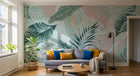Design SK0817 — Papier peint Palmier Tropical Vert - Collection 2 — Novomur