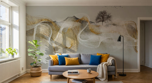 Design SK0843 — Papier peint Arbres Décoratifs — Novomur