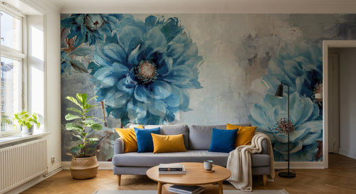 Design SK0909 — Papier peint Floral Pivoines et Roses - Collection 2 — Novomur