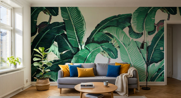 Papier peint Palmier Tropical Vert - Collection 2 - Sur mesure
