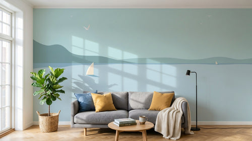 Design A0502 — Papier peint Paysage Plage et Mer — Novomur