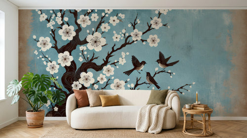 Design A0038 — Papier peint Jungle Tropicale Dense Aquarelle — Novomur