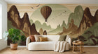 Design A0055 — Papier peint Paysage Montagne Minimaliste - Collection 2 — Novomur