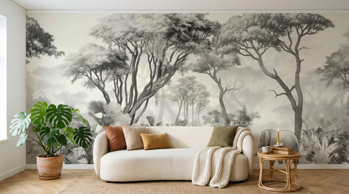 Design A0056 — Papier peint Safari Savane Aquarelle - Collection 2 — Novomur