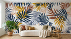 Design A0064 — Papier peint Palmier Tropical Vert - Collection 4 — Novomur