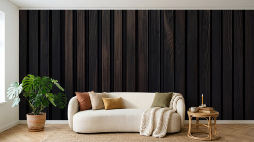 Design A0154 — Papier peint Bois Rustique Brun - Collection 2 — Novomur