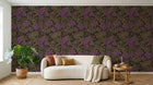Papier peint Liberty Floral Anthracite - Sur mesure - Design A0244