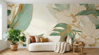 Design A0313 — Papier peint Palmier Tropical Vert - Collection 3 — Novomur