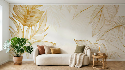 Design A0316 — Papier peint Palmier Tropical Vert - Collection 3 — Novomur